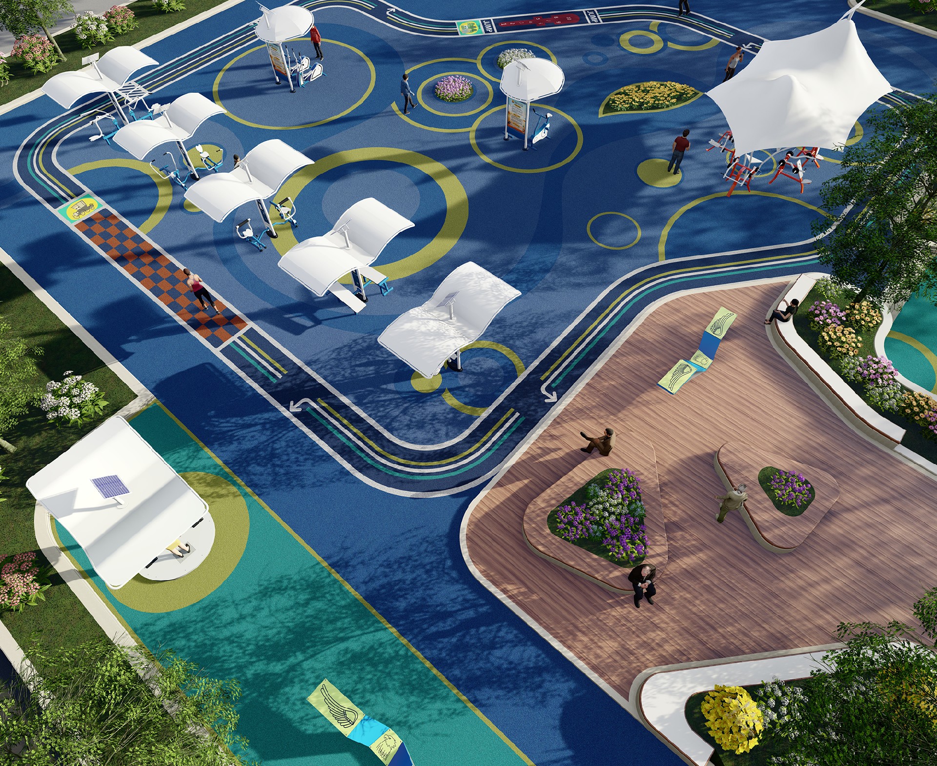 　体育公园配置方案1(图2)